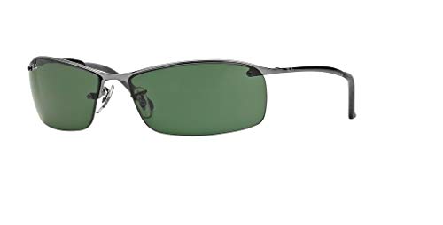 Ray-Ban RB3183 004/71 63M Gunmetal/Green Sunglasses