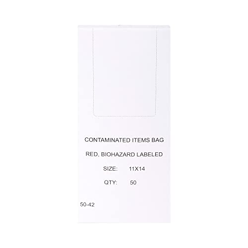 McKesson Infectious Waste Bag, Biohazard, Star Sealed Bottom, Red, 1.5