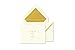 kate spade new york Greeting Card Set of 10 with Blank Interior and Lined Envelopes, This Is Not A Text (Gold)