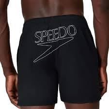 Classic Logo Volley 16" Costume a Pantaloncino per Uomo, Nero, M