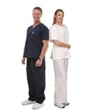 Unisex Scrub Set - 1 Pocket Top, 1 Pocket Pants Style# UX01SET (Special Sale)