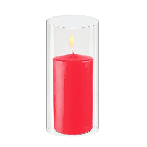 CYS EXCEL (H6" D3") Open Ended Glass Hurricane Candleholder Tube