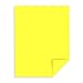 Astrobrights Color Cardstock, 65 lb Cover Weight, 8.5 x 11, Lift-Off Lemon, 250/Pack
