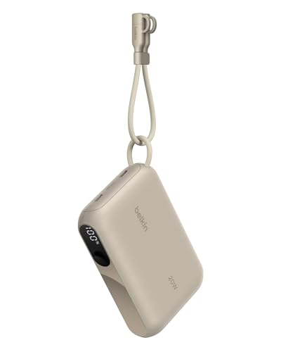Belkin BoostCharge 10000mAh Power Bank, Digitale Akkuanzeige – Sandfarben