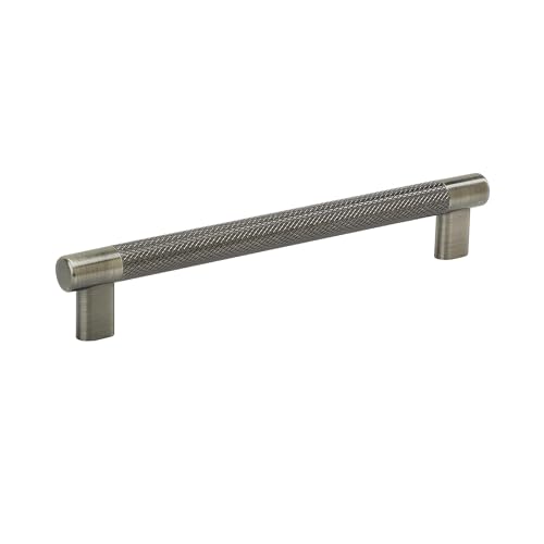 Amerock | Kitchen Cabinet Pull | Gunmetal | 8 in (203 mm) Center-to-Center | Bronx | 1 Pack | Furniture Hardware | Cabinet Handle | Bathroom Drawer Pull