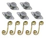 Self Ejecting Quarter Turn Button with Springs