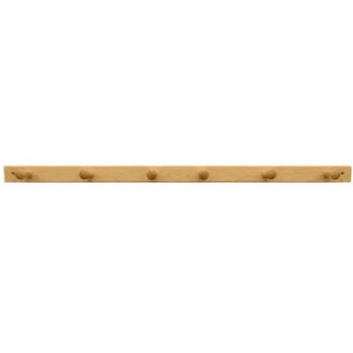 InterDesign Wall Mount Entryway Storage Wood Rack for Jackets, Coats, Hats, Scarves, 6 Pegs, Natural InterDesign Wall Mount Entryway Storage Wood Rack for Jackets, Coats, Hats, Scarves, 6 Pegs, Natural