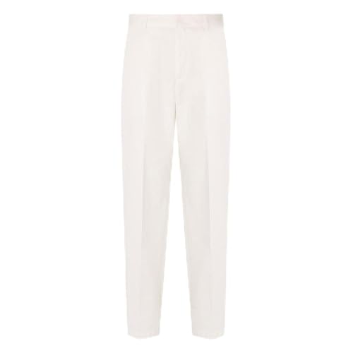 Armani Exchange Blue Edition, Metal Logo Plate, Welt Pocket, Pantaloni Casual Uomo, off White,