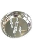 dannu agarbatti Stand ash Catcher Made for Stainless Steel,Silver Color (Set of 1)