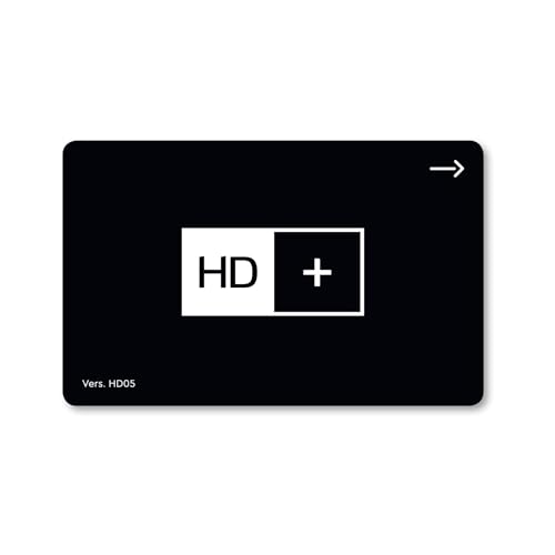 HD+ Karte für Satelliten-TV | 12 Monate HD+ Sender-Paket | Verlängerung für HD+ Modul oder Receiver | 25 Private HD-Sender, 3 UHD-Sender, 70 frei empf