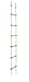 Swingan - 6 Steps Gymnastic Climbing Rope Ladder - Fully Assembled