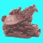Soapstone Dragon Turtle With Turtle On Back
