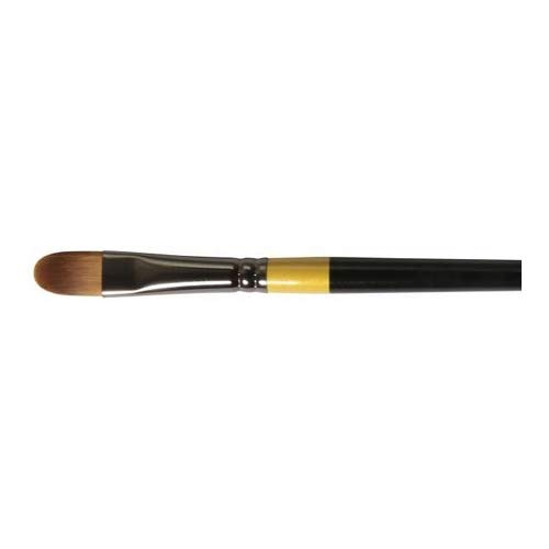 Daler-Rowney System3 Acrylic Brush, Synthetic Hair, Short Handle, Filbert, 12