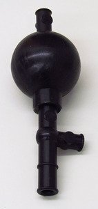 SEOH Pipet Pipette Filler Bulb Silicone Black Three Valve
