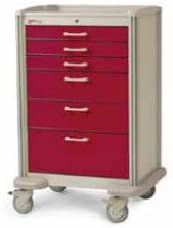1172465 Cart Crash Steel 30 No Lock Tan/Red Ea Intermetro Industries -MBP3210TN