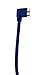 CERRXIAN 30cm USB 3.0 A 90 Degree Up Angle Male to Micro B Male 10pin 90 Degree Right Angle Short Cable(Blue,u-r)