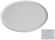 Bugambilia DR202MW small Disc Tray 14-2/5" dia. rimmed marble white