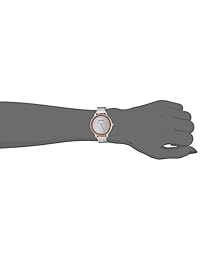 Anne Klein - Reloj de pulsera con cadena dorada para mujer