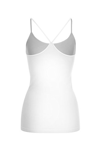 Kurve American Made Y-Back Spaghetti Strap Basic Cami, UV Protective Fabric UPF 50+ (Made with Love in The USA)