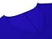 Women's Chiffon Pom Pom Kaftan Swimwear Bathing Suit Beach Cover up Free Size Royal Blue