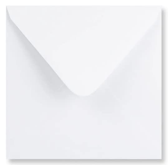 5"x7" (133x184mm) Coloured Envelopes for Greeting Cards Wedding Invitations & Crafts Pack of 100 (White)