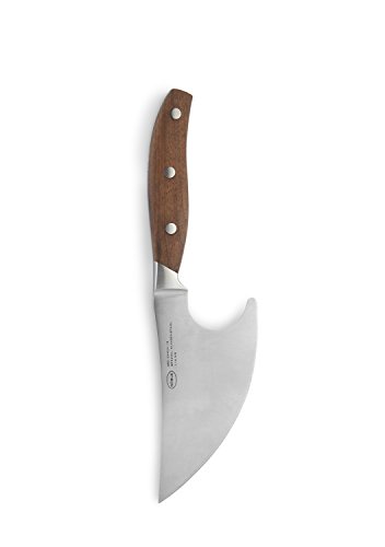 RÃ¶sle Filigree Curved Herb Knife with Walnut Wood Handle, 9.1-inch
