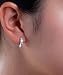Women Jewelry 925 Round Hoop Earrings Diamond Rhinestones Sterling Silver Earrings Studs Set