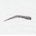 Cardani Eyebrow Tattoos #16: Basic Feathered Arched Brow #16 (Brownish Black)