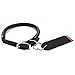 Coastal Pet -Circle T Oak-Tanned Rolled Leather Dog Collar, Black,14