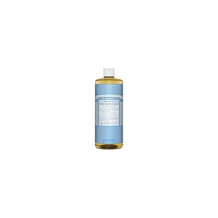 Dr. Bronner’s - Pure-Castile Liquid Soap, Baby Unscented, 32 Ounce