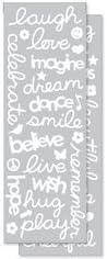 KI Memories - Sticklers - Glitter Stickers - Happy Words