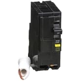 Square D Qwik-Gard QO220GFI Ground-Fault Circuit Breaker, 120/240 VAC, 20 A, 10 kA Interrupt, 2 Poles