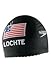 Ryan Lochte Signature & Us Flag Speedo Swim Cap Latex (Black)