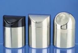 My Basics Table Counter Top Brushed Stainless Steel Waste Bin Height 16 CM