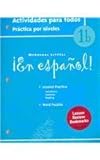 ¡En español!: Actividades para todos (Workbook) with Lesson Review Bookmarks Level 1B (Spanish Edition)
