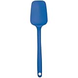 Mastrad Silicone Spoon Spatula - Non-Stick Rubber Spatula - Ideal For Mixing, Scooping and Scraping - Dishwasher Safe and Hig