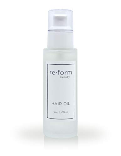 Reform Lightweight Hair Oil | Argan, Coconut, Moringa and Camellia Oils Infused Together | Moisturizes, Nourishes, Protects Against Heat & UV | Color and Kertain Safe | Clean Ingredients | 2.0 fl oz