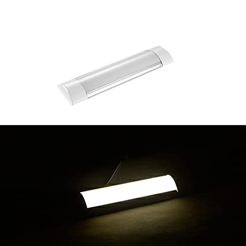 Bikuer LED Feuchtraumleuchte 30cm Warmweiß,10W led Röhre Tageslicht 3000k 1200 Lm Deckenleuchte LED Lampen, IP65…