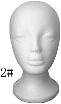 Styrofoam Mannequin Head with Female Face