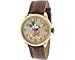 Disney MCK959 Mickey Mouse Unisex Gold Tone & Leather Classic Moving Hands Watch