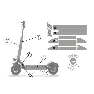 Sticker for Smartgyro Electric Scooter Model (RedDCspeed) (Scooter Not Included) — image 1