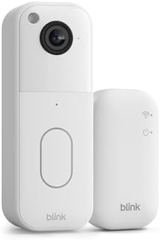 Sistema di videocitofono Blink - Video HD a figura intera, durata delle pile di 2 anni, configurazione semplice, IP-65 - Modulo di sincronizzazione di base incluso - Bianco
