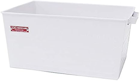 Amazon アメリカン カラースチール ボックス ホワイト L 35cm Mercury 収納ボックス マーキュリー 収納ケース ブリキボックス 西海岸風 整理 掃除 インテリア アメリカン雑貨 収納ケース ボックス オンライン通販