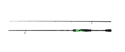 Mitchell Traxx MX5 Lure Vielseitiges Sortiment an Angelruten zum Spinnen, Jiggen, Dropshot und Werfen, Spinnruten, Raubfischangeln, Barsch, Zander, Hecht, Forelle, schwarz/neongrün, 2,13m | 3-14g