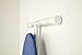 Wholesale Hotel Products T-Leg & Y-Leg Ironing Board Holder, Powder Coated Storage Rack with White Finish, Lightweight & Space Saving Closet Organizer for Ironing Board, Accessories, & More - (White)