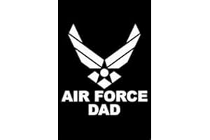 XGATML Chase Grace Studio United States Proud Air Force Dad (2 Pack) USAF Military Vinyl Decal Sticker|White|Cars Trucks SUV Laptop Tool Box Mugs|4" X 3.5"|CGS102