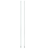 LOT of 2 Aries 10800 2` Foot White 500 Watt CB Radio Antenna