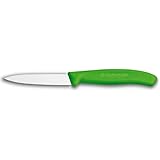 Victorinox Swiss Classic 3-1/4-Inch Paring Knife with Spear Tip, Green Handle