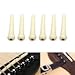 Ioffersuper 6pcs Ebony Bridge Pins Black For Acoustic Guitar Accessories Quality Replacement white