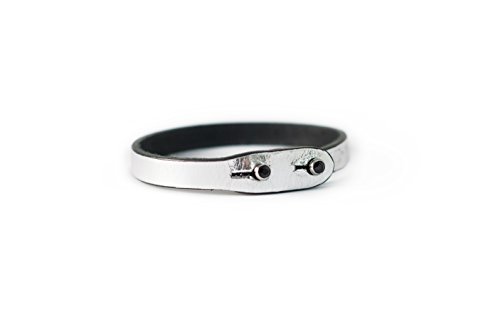 Sun | Moon Stacking Bracelet by Tulsi | Genuine Italian Leather With Swarovski Jet Black Closures | Handmade In Italy
